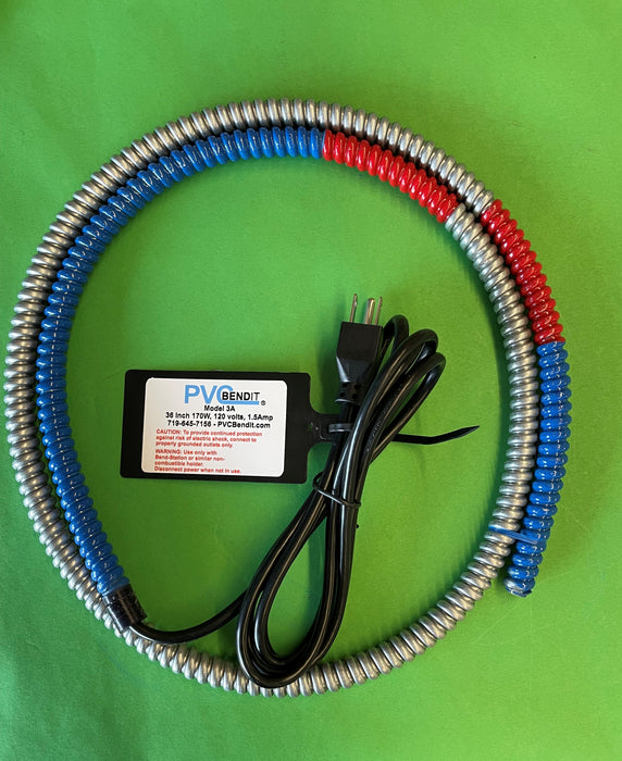 3A PVC Bendit for Heating & Bending up to 3' Bend in 1/2" ID and Larger Schedule 40-80 PVC Pipe 120V 170W 1.5A