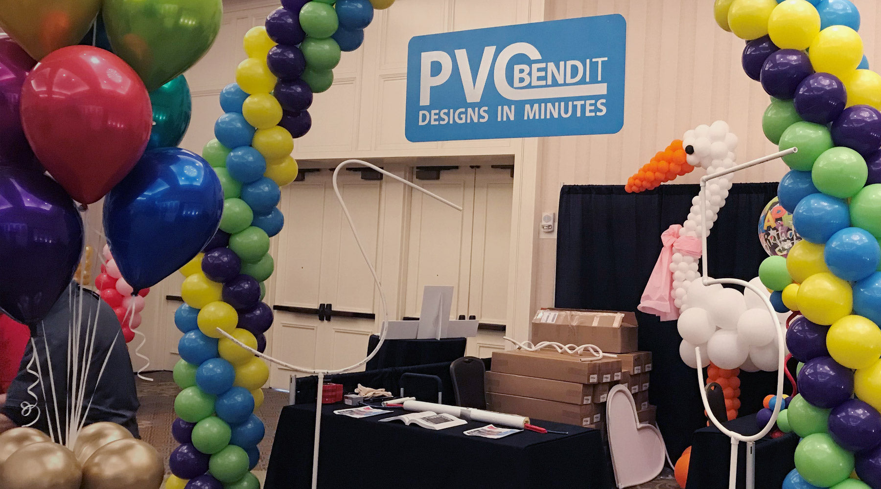 PVC Bendit Booth and demos at the World Balloon Conference
